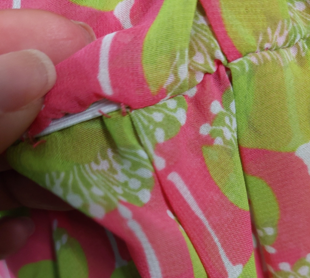 Lily PULITZER Floral Wrap Dress in Pink and Green SIZE 10 - Picture 6 of 6